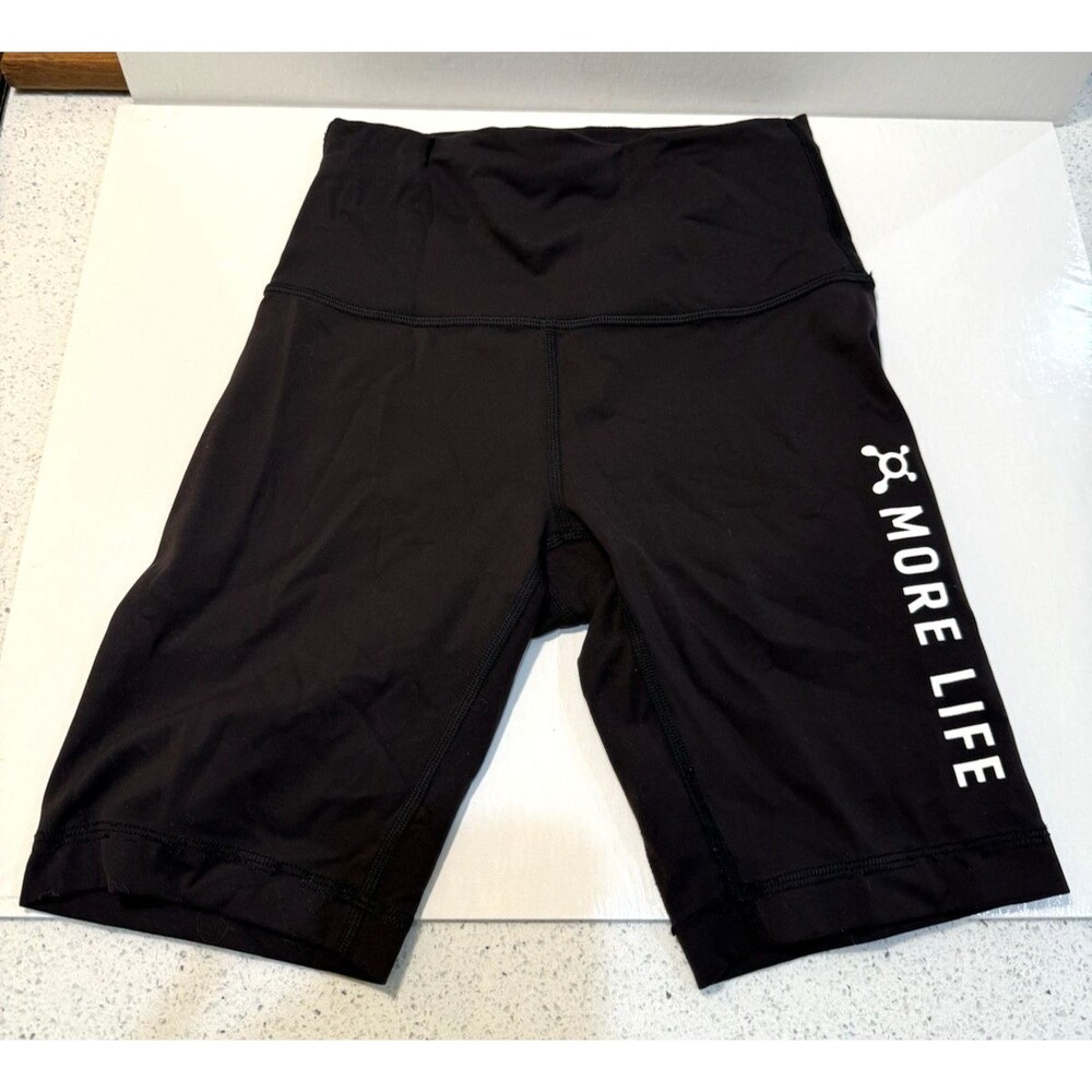 Lululemon Orangetheory Fitness Bike Shorts Womens 4 Black High Rise Athletic